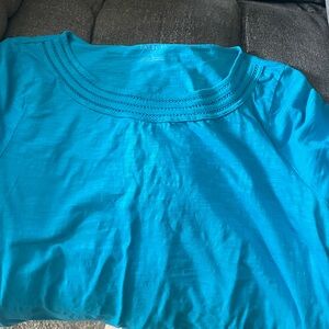 Talbots Turquoise Knit Top
